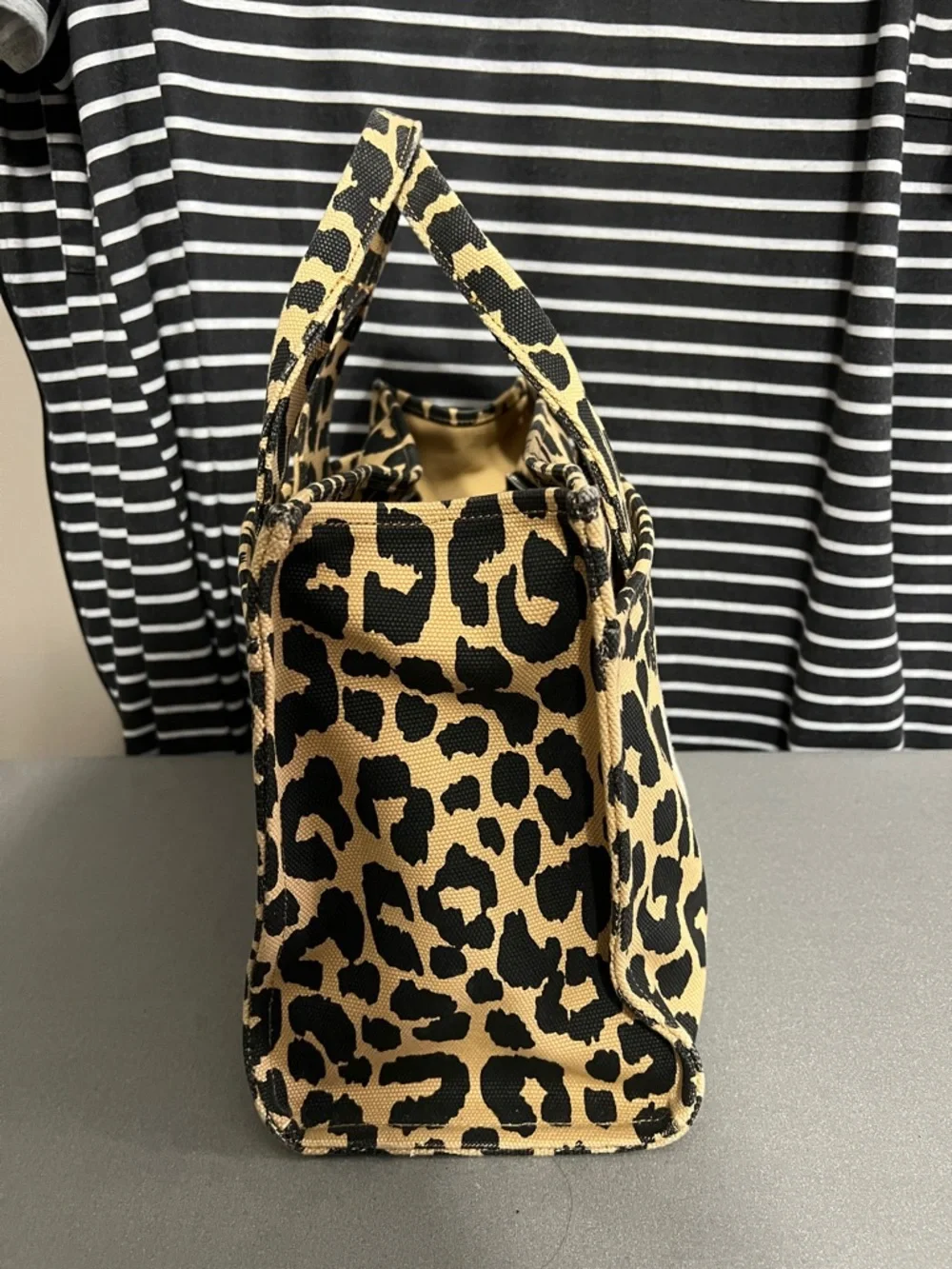 Coach Leopard Large Canvas Tote - Animal Print - Picture 3 of 10